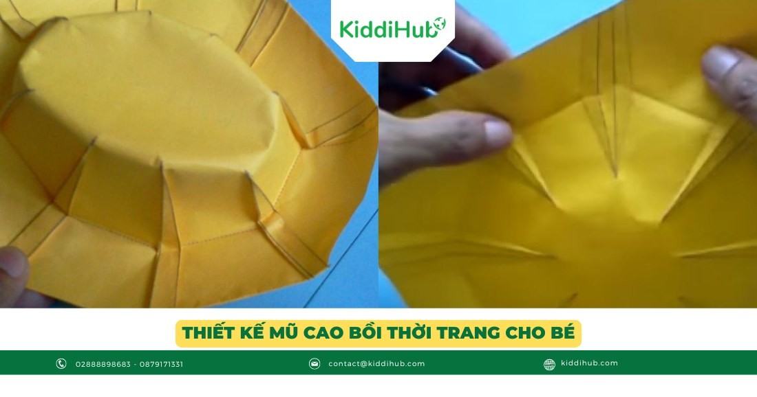 Thiết kế mũ cao bồi thời trang cho bé