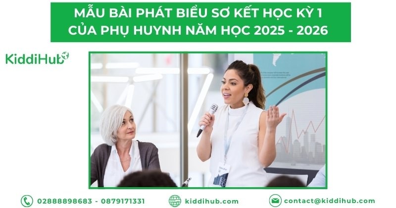 Mẫu bài phát biểu sơ kết học kỳ 1 của phụ huynh năm học 2025 - 2026