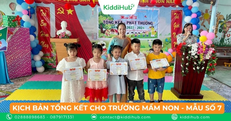 Kịch bản tổng kết năm học trường Mầm non - Mẫu kịch bản số 7