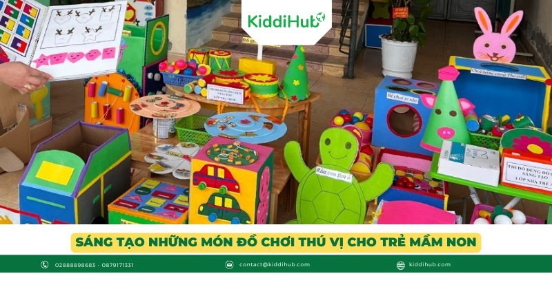 Sáng tạo những món đồ chơi thú vị cho trẻ mầm non