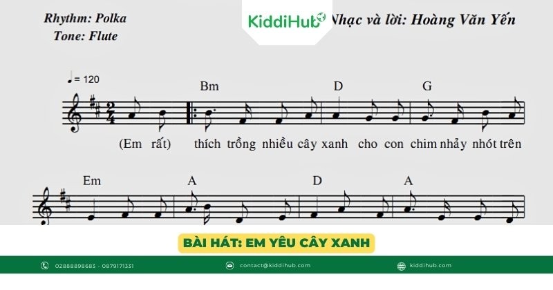 Bài hát: Em yêu cây xanh