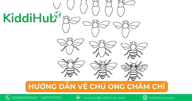 Hướng Dẫn Vẽ Chú Ong Chăm Chỉ