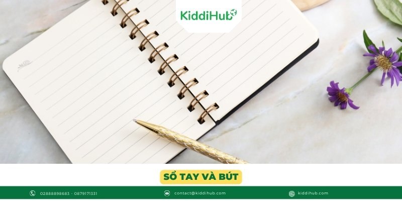 Sổ tay và bút