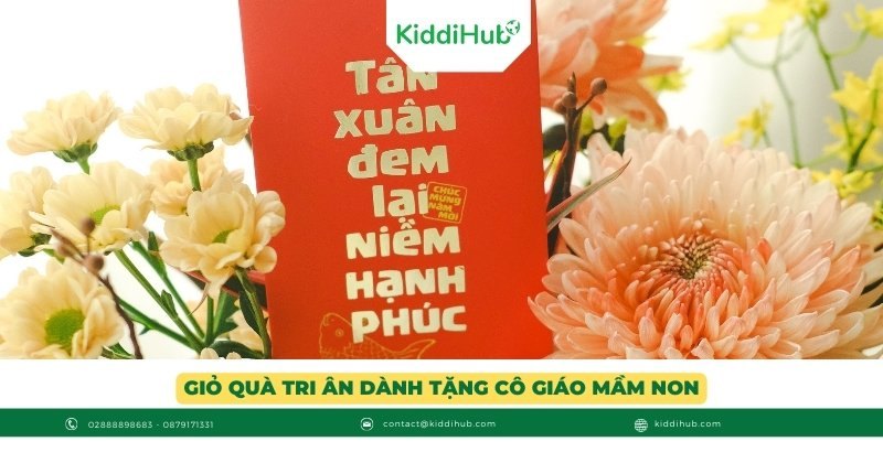 Giỏ quà tri ân dành tặng cô giáo mầm non