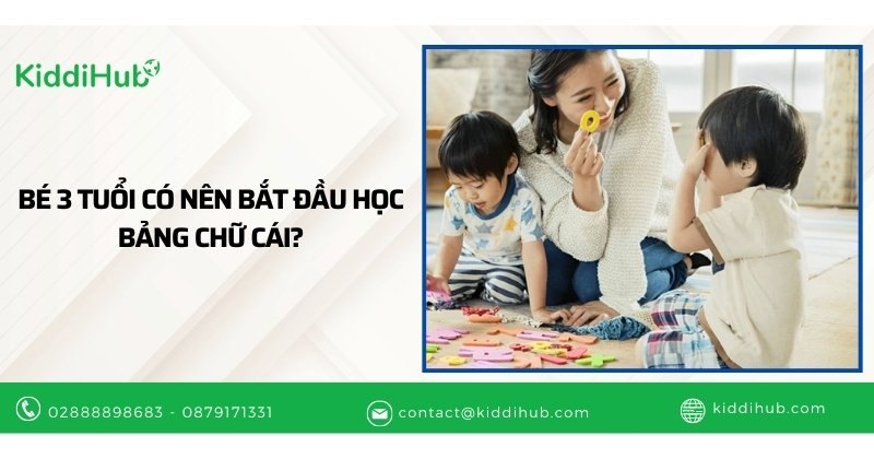 Bé 3 tuổi có nên bắt đầu học bảng chữ cái?
