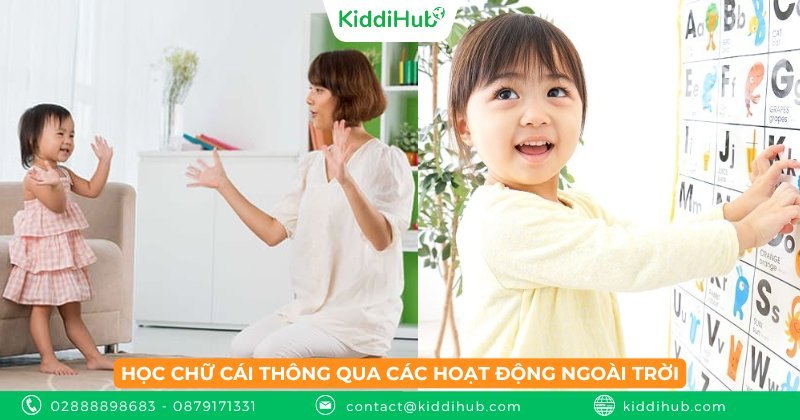 Học chữ cái thông qua các hoạt động ngoài trời