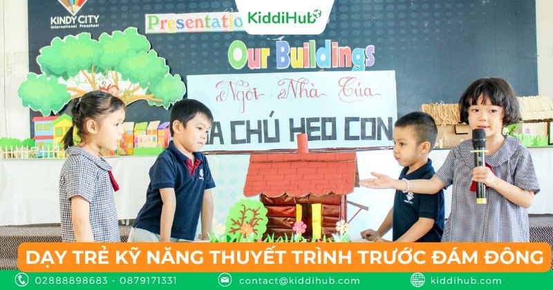 Dạy trẻ kỹ năng thuyết trình trước đám đông