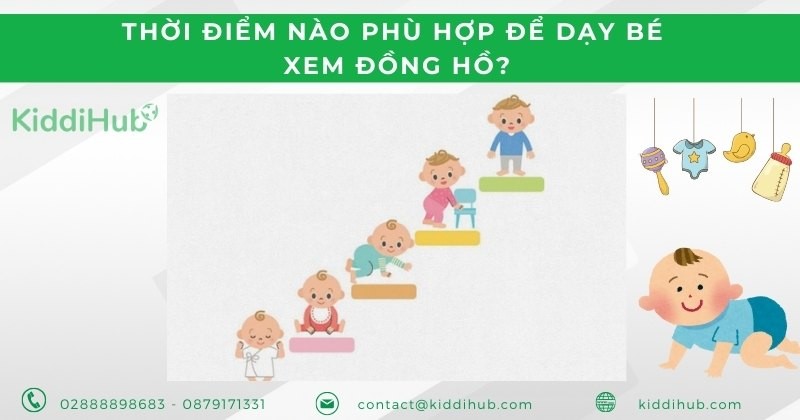 Thời điểm nào phù hợp để dạy bé xem đồng hồ?