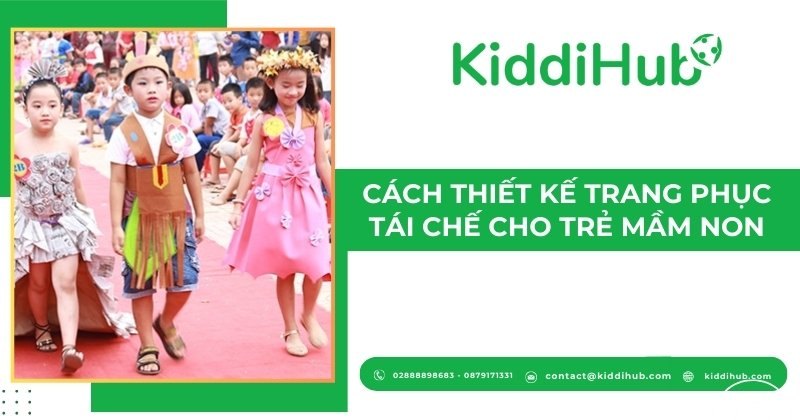 Cách làm trang phục tái chế cho trẻ mầm non.
