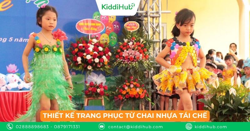 Thiết kế trang phục từ chai nhựa tái chế