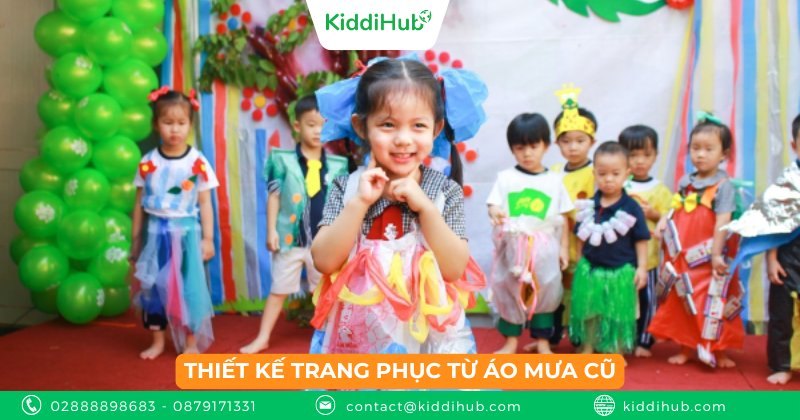 Thiết kế trang phục từ áo mưa cũ
