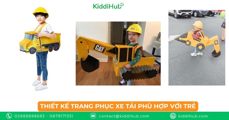 Thiết kế trang phục xe tải phù hợp với trẻ