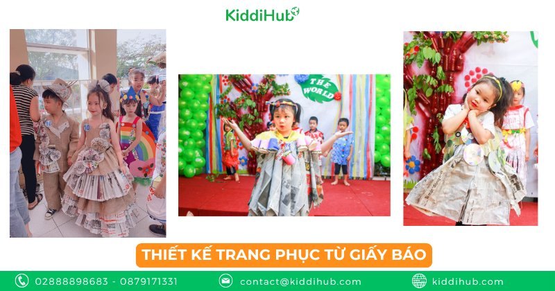 Thiết kế trang phục từ giấy báo
