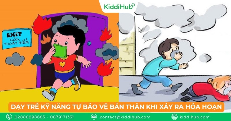 Dạy trẻ kỹ năng tự bảo vệ bản thân khi xảy ra hỏa hoạn