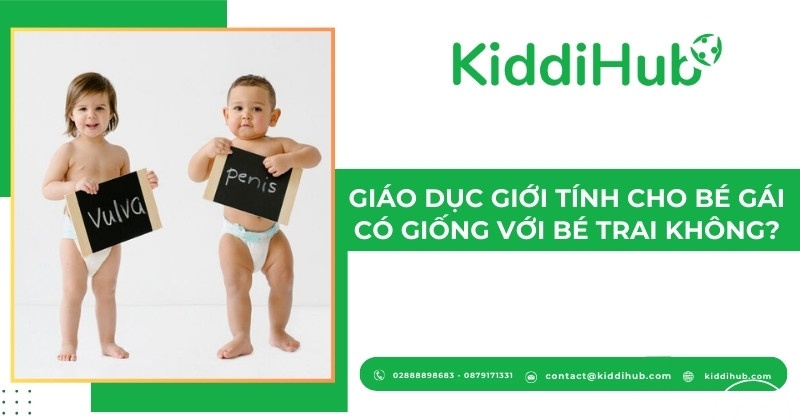 Giáo dục giới tính cho bé gái có giống với bé trai không?