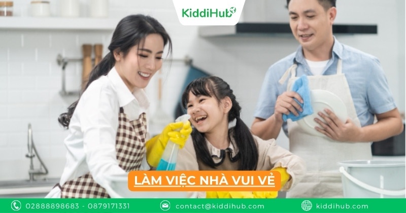 Làm việc nhà vui vẻ