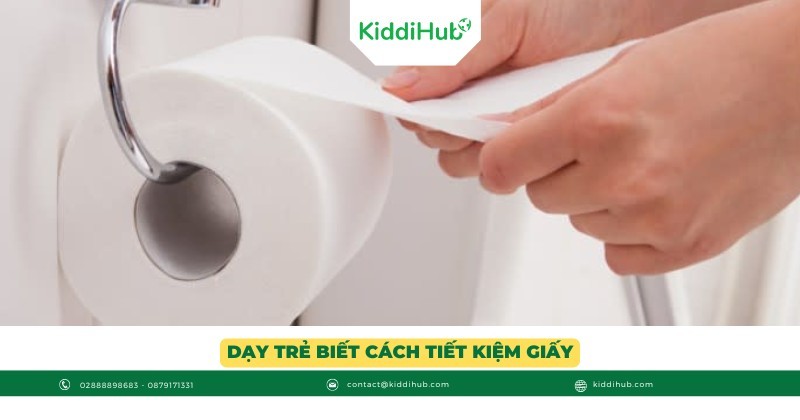Dạy trẻ biết cách tiết kiệm giấy