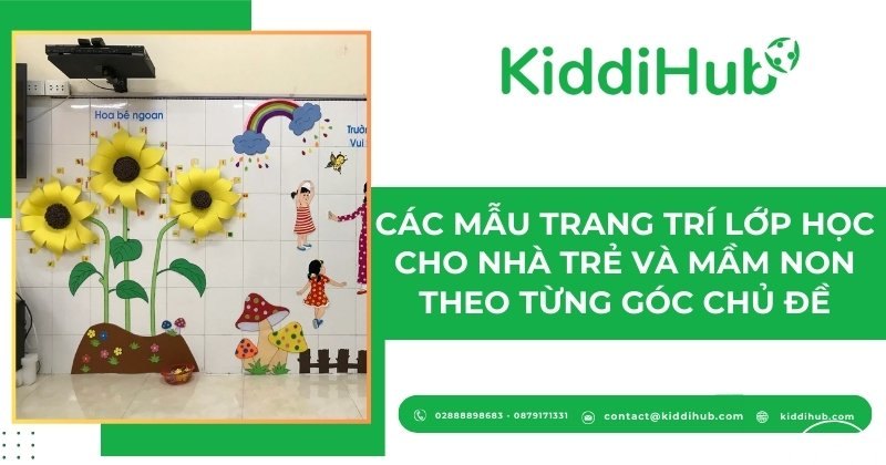 Các mẫu trang trí lớp học cho nhà trẻ 24-36 tháng theo từng góc chủ đề
