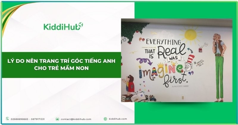 Lý do nên trang trí góc tiếng Anh cho trẻ mầm non