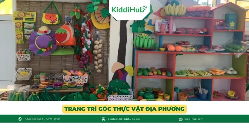 Trang trí góc thực vật địa phương