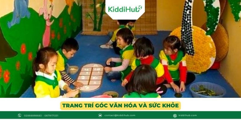 Trang trí góc văn hóa và sức khỏe