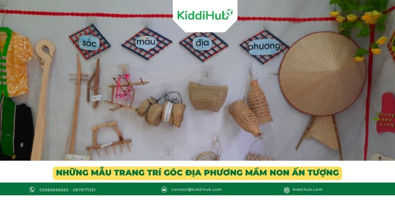 Những mẫu trang trí góc địa phương mầm non ấn tượng