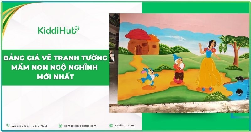 Bảng giá vẽ tranh tường mầm non ngộ nghĩnh mới nhất
