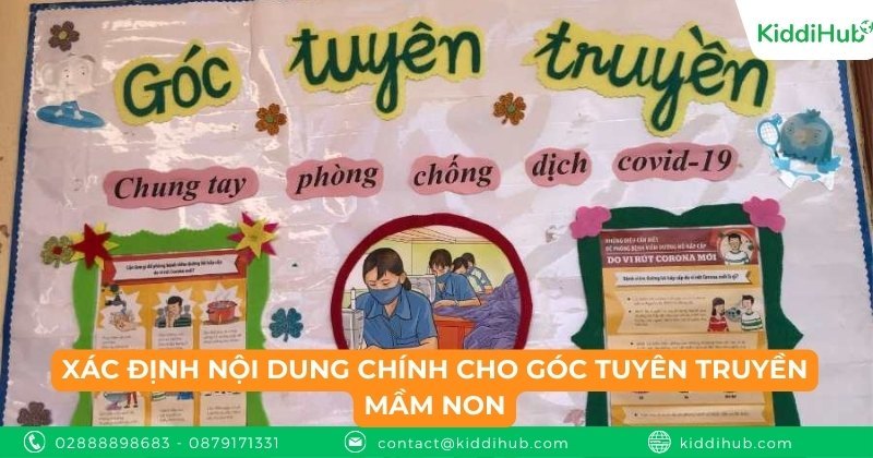 Xác định nội dung chính cho góc tuyên truyền mầm non