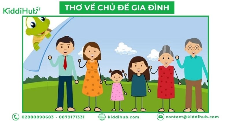 Thơ cho bé 5 - 6 tuổi về chủ đề gia đình