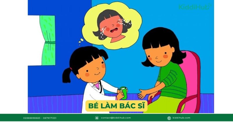  Bé làm bác sĩ
