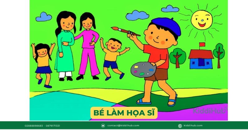 Bé làm họa sĩ