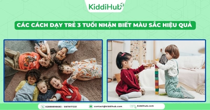 Các cách dạy trẻ 3 tuổi nhận biết màu sắc hiệu quả