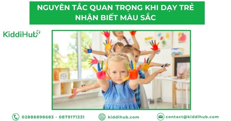 Những Nguyên tắc quan trọng trong cách dạy trẻ 3 tuổi nhận biết màu sắc