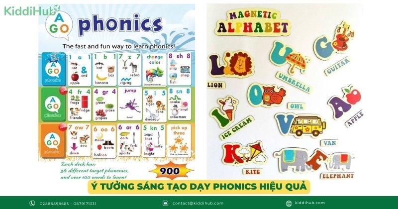 Những ý tưởng sáng tạo trong cách dạy phonics cho trẻ hiệu quả