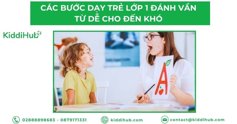 Các bước dạy trẻ lớp 1 đánh vần từ dễ cho đến khó