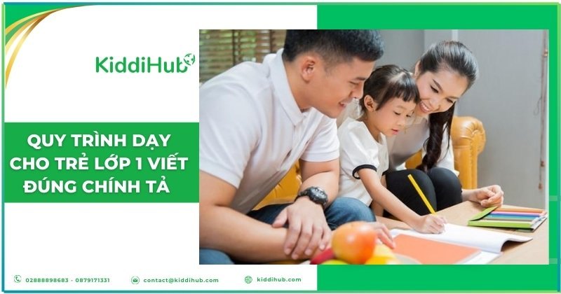 Quy trình dạy cho trẻ lớp 1 viết đúng chính tả hiệu quả