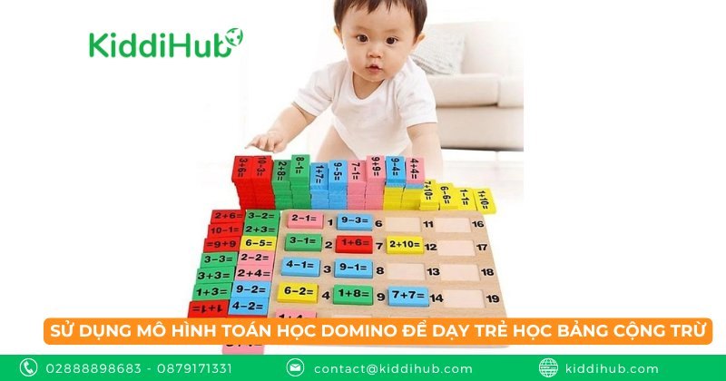 Sử dụng mô hình toán học Domino để dạy trẻ học bảng cộng trừ