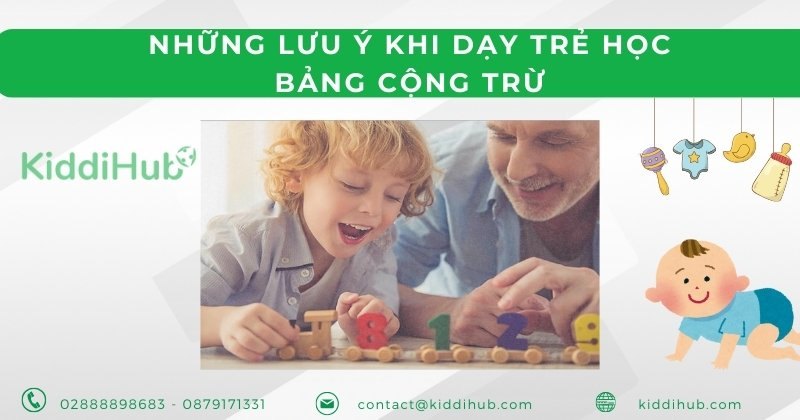 Những lưu ý khi dạy trẻ học bảng cộng trừ