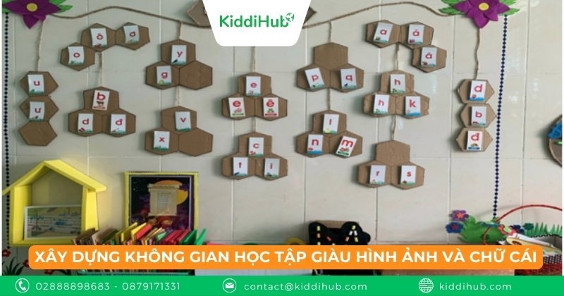 Xây dựng không gian học tập giàu hình ảnh và chữ cái