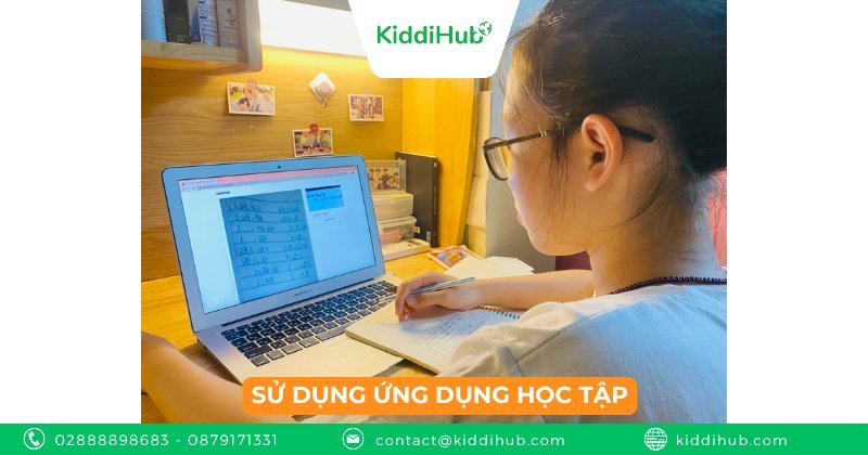 Sử dụng ứng dụng học tập