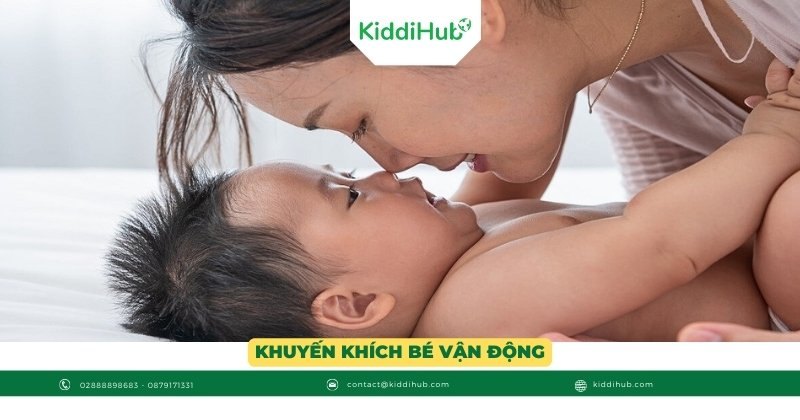 Khuyến khích bé vận động
