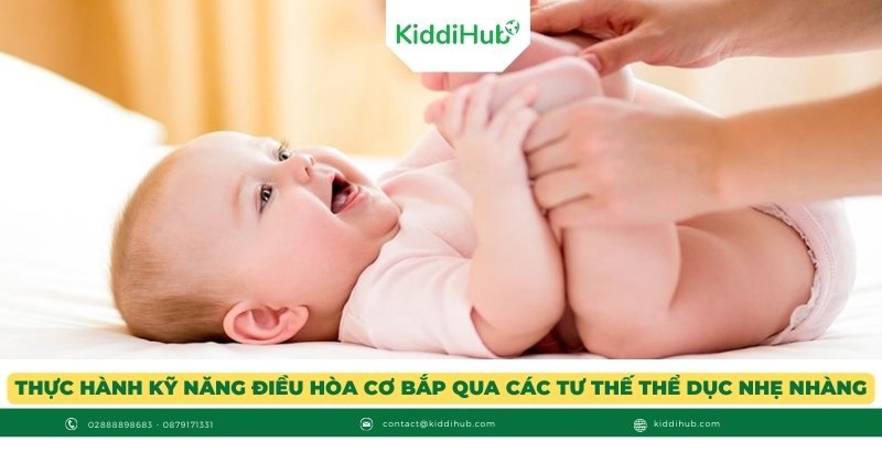 Thực hành kỹ năng điều hòa cơ bắp qua các tư thế thể dục nhẹ nhàng