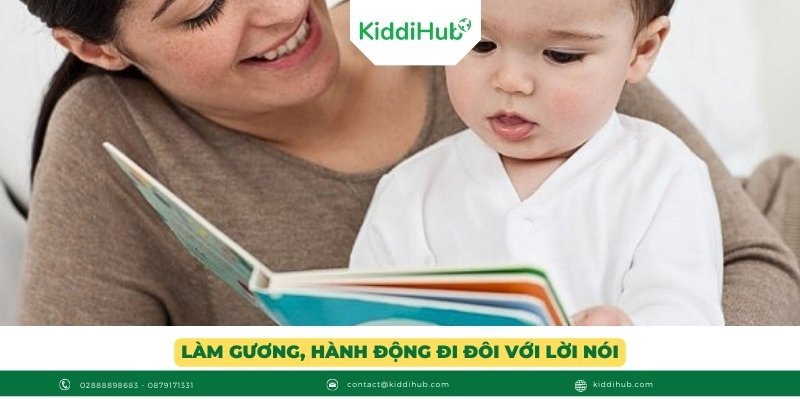 Làm gương, hành động đi đôi với lời nói