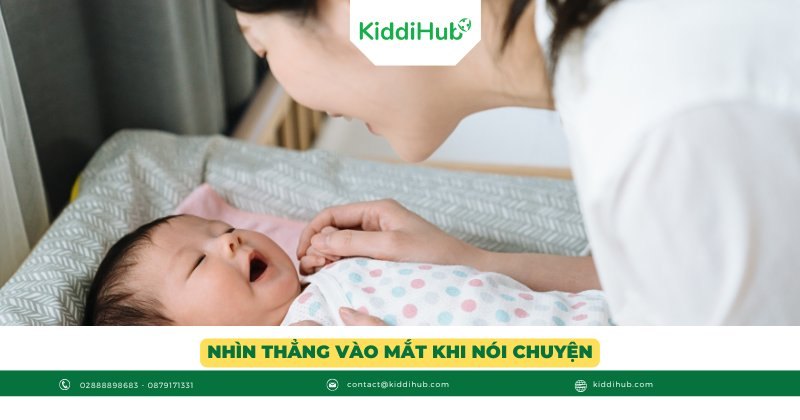 Nhìn thẳng vào mắt khi nói chuyện