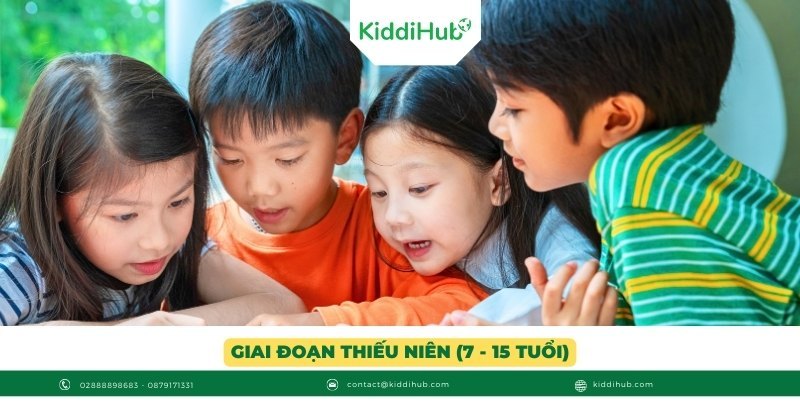 Giai đoạn thiếu niên (7 - 15 tuổi):
