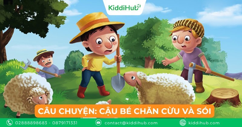 Câu chuyện: Cậu bé chăn cừu và sói