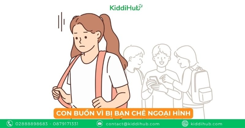 Con buồn vì bị bạn chê ngoại hình