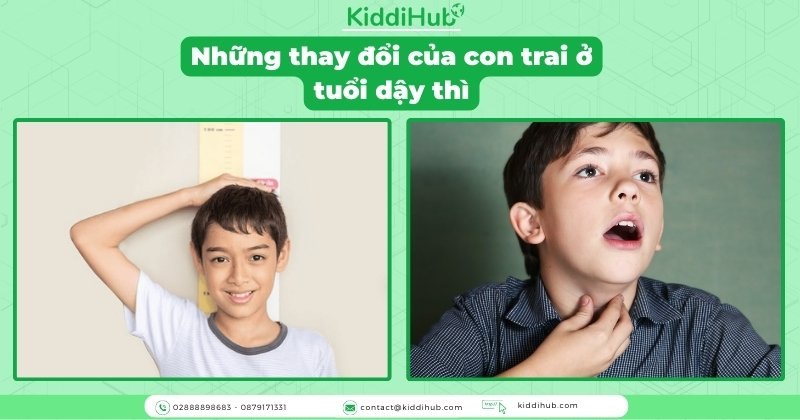 Những thay đổi của con trai ở tuổi dậy thì