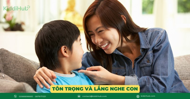 Tôn trọng và lắng nghe con 