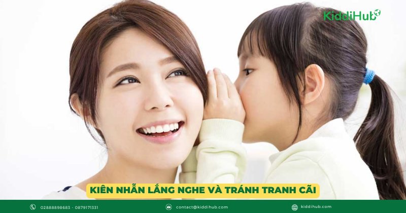 Kiên nhẫn lắng nghe và tránh tranh cãi
